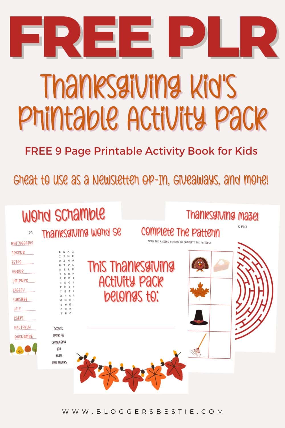 Kids Activity Guide (FREE Printable)